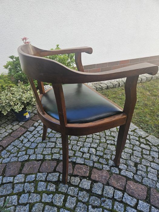 Fotel do biurka dębowy