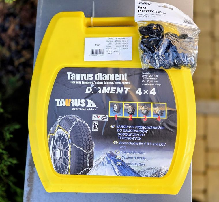 Łańcuchy śniegowe Taurus diament 4x4 240  SUV BUS