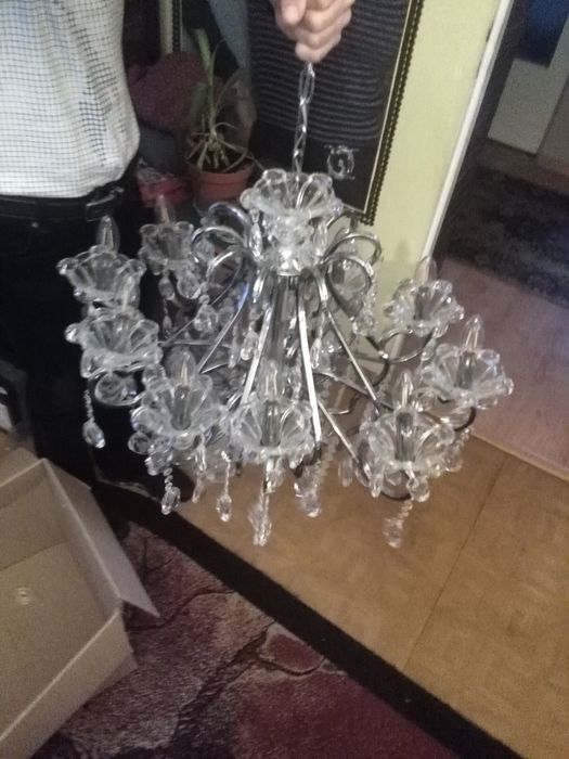 Żyrandol ogromny "pałacowy" LED