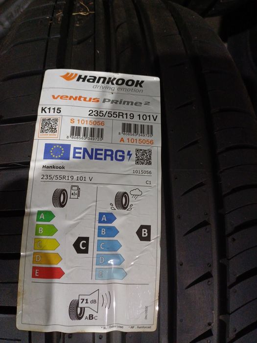 Nowe opony letnie 235/5519 Hankook Ventus Prime2   101 V  .
