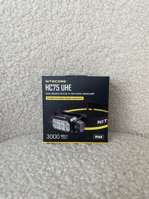 Nitecore HC75 UHE Потужний Налобний Ліхтар 3000 Lumen 5500 mAh (USB-C)