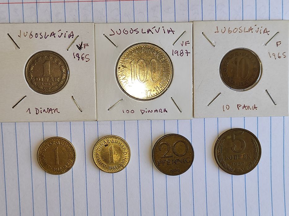 Lote de moedas de vários países - são 51 moedas