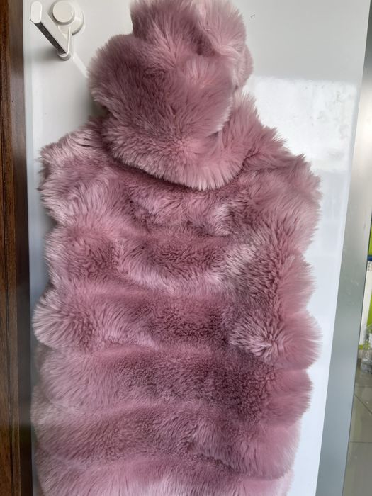 Colete de pelo com capuz S