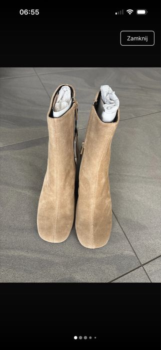 Botki skórzane Pull&Bear