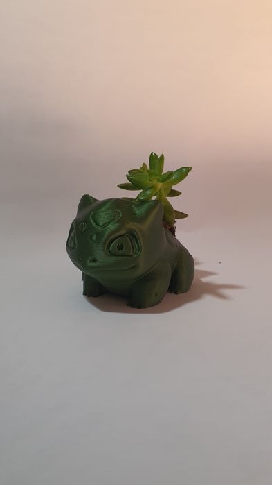 Vaso do bulbasaur verde escuro