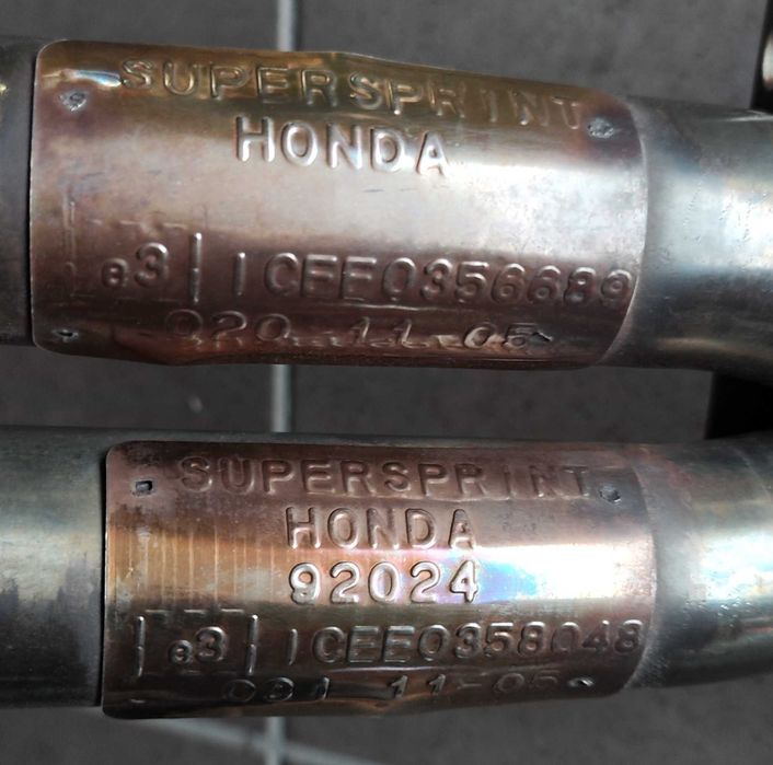 Jantes Type-R Colector inox escape Honda integra Type-R BILSTEIN B6