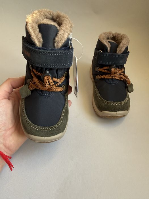 шкіряні зимові черевики 26р. 28р. Primigi на хлопчика, термо ботінки