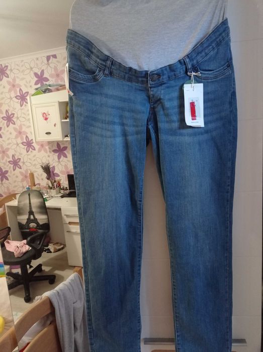 Джинси для вагітних C&A нові 42-44( на об'єм стегон 103-110)
