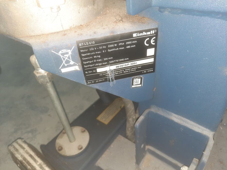 Rachador de lenha como novo. Excelente estado