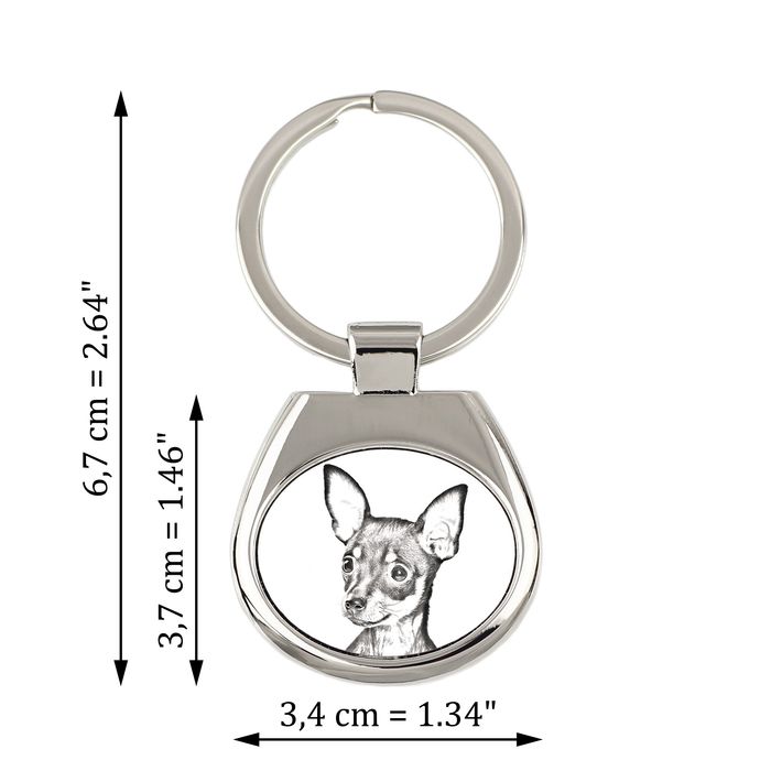 Rosyjski toy brelok ze zdjęciem psa Art-Dog