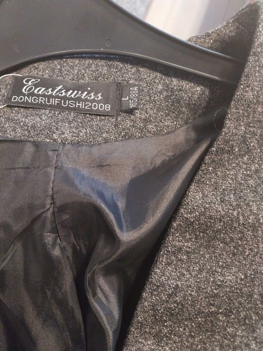 Żakiet szary, nowy z metką , L