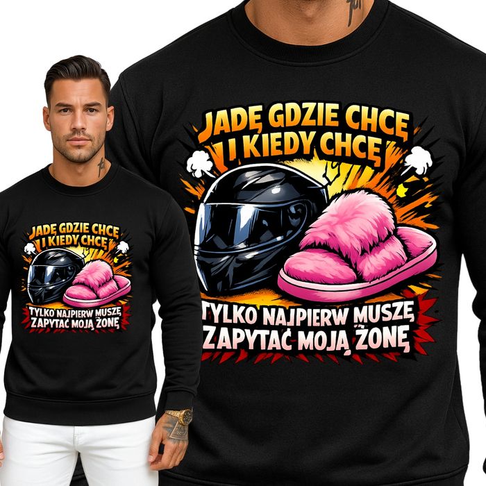 Bluzy męskie z nadrukiem