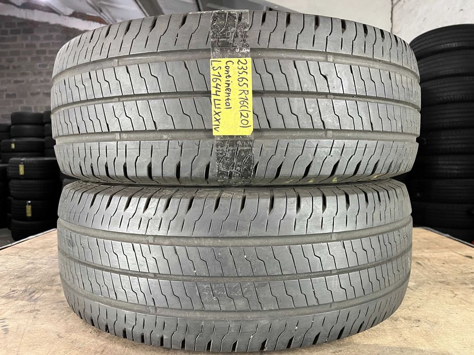 LS1644 Літні шини 235/65r16c Continental VanContact Eco пара резина р16