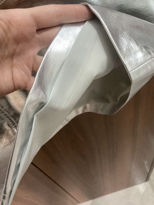 Spódnica mini srebrna MANGO rozm xl