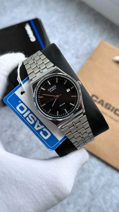 Годинник наручний Casio MTP-VC01 Silver/Black | Часы наручные B145 AQ