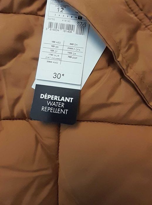 Blusão acolchoado menino tam 12 Novo c/ etiqueta