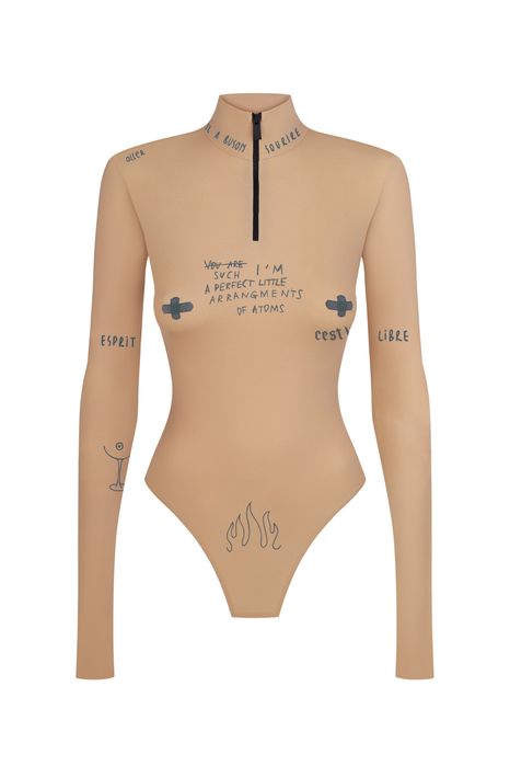 Боді бежевий ttswtrs