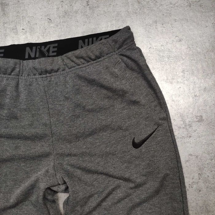 MĘSKIE Spodnie Dresowe PREMIUM Szare Dri-Fit Nike PRO Dresy Joggery