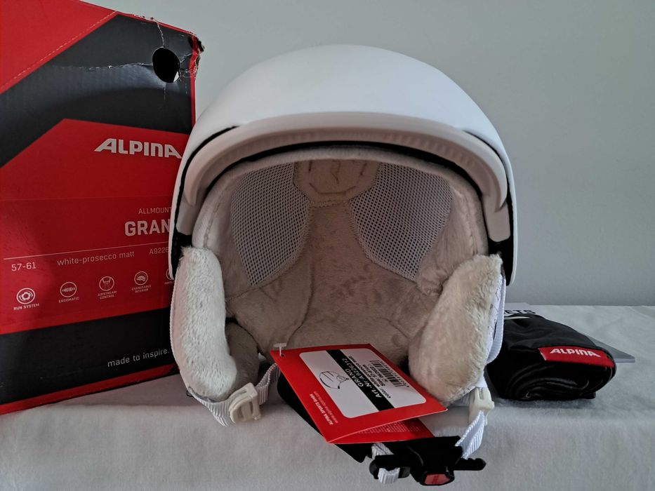 Kask narciarski Alpina Grand All Mountain White Prosecco L 57-61cm
