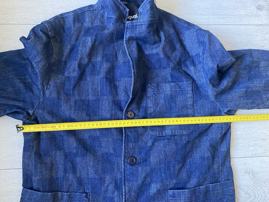 desigual marynarka jeansowa męska xl patchwork kroj męska kurtka casual 2023