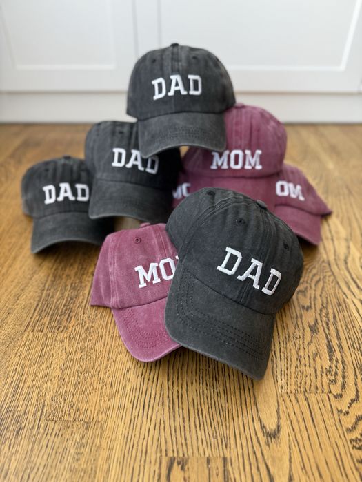 Кепки mom dad мама тато для фотосесії вишивка бейсболки