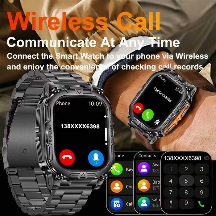 Смарт часы. VWAR TANK i152. NFC. 3D-меню. 1000mAh.LED-фонарик.