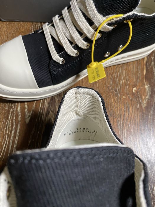 Rick Owens Ramones Low Black White Рик Овенс Рамонс archive архив