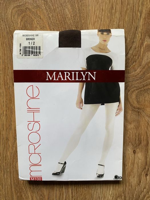 Ciepłe bązowe rajstopy 38 Marilyn nowe