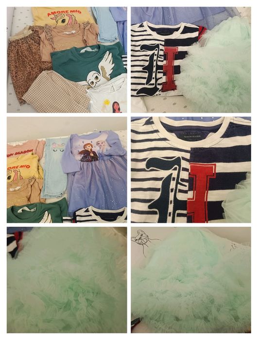 Ciuszki 104,98, jesień komplet dużo szt h&m Re Hilfiger kamizelka 2