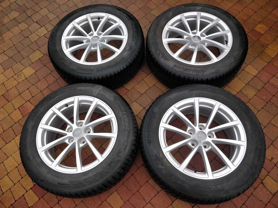 3367. Koła zimowe Audi A4 B9 oryginał 5x112 225/50/17 8.5mm 2023/24r