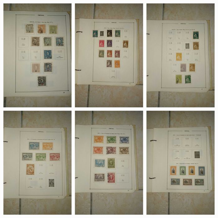 coleção de selos antigos