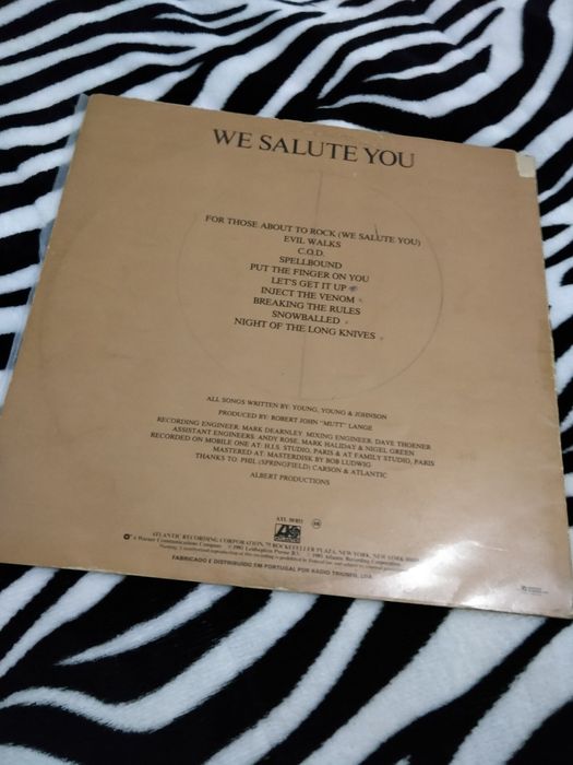 AcDc "For those about the rock" Vinil 1981