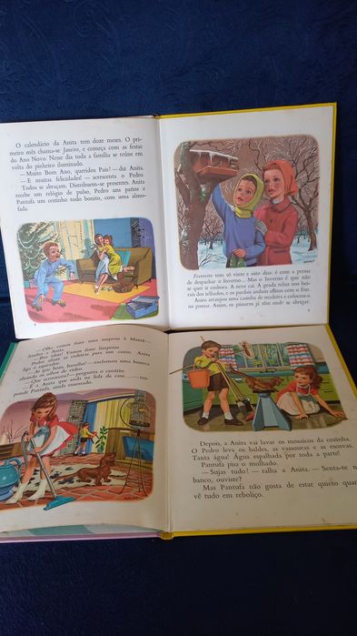 2 livros da Anita, um Anita e as quatro estações,  outro Anita dona de casa.