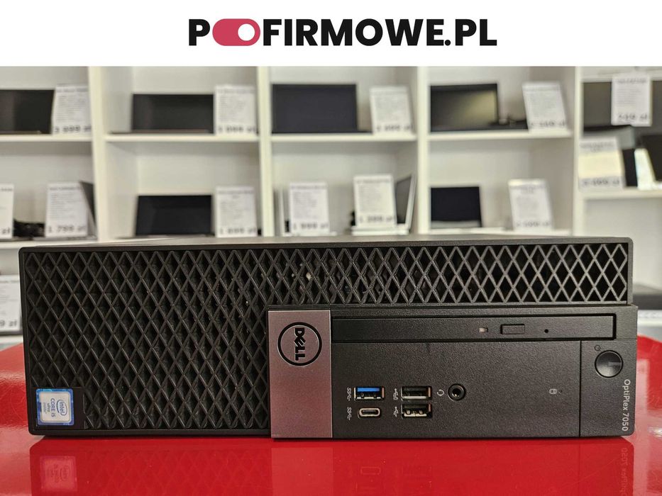 Komputer biurowy Dell Optiplex 7050 SSF i5-6500 8GB RAM 128SSD DVD Port COM HDMI Windows 11 KSeF Faktura 23% Vat Gwarancja 12 Miesięcy