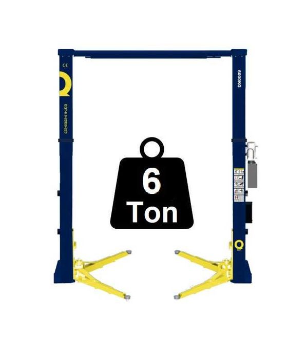 Elevador de 2 colunas electro-hidráulico 6 Ton automático tipo baliza