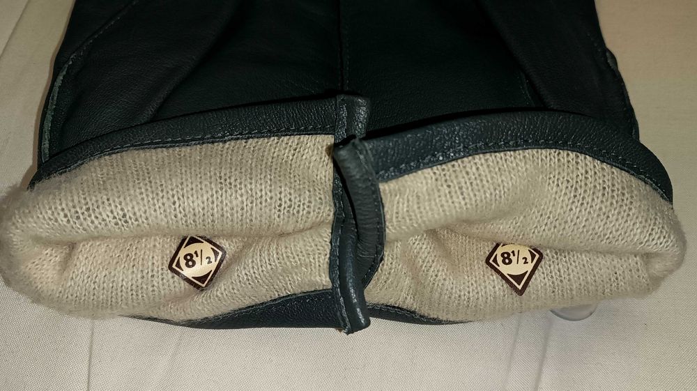 Перчатки из натуральной кожи серые Германия 8.5 (L) размер