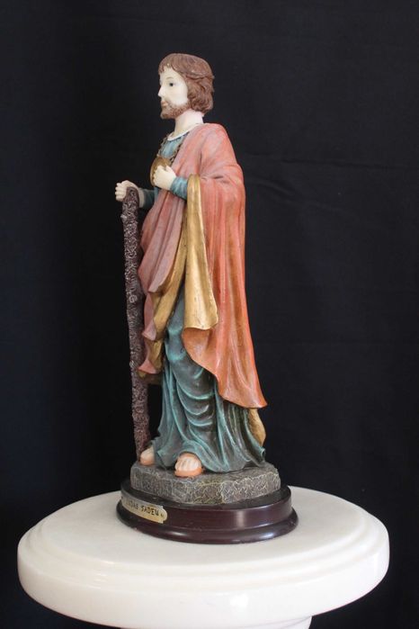 Estatueta vintage de São Judas Tadeu, 29cm