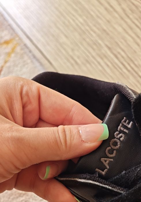 Czarne sneakersy damskie klasyczne sznurowane Lacoste Graduate / Y2K / Grunge