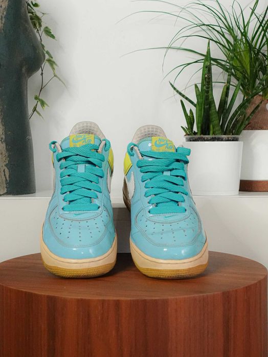 Nike Air Force 1 Pixie jasnoniebiesko-limonkowe r.42,5 unikalny model