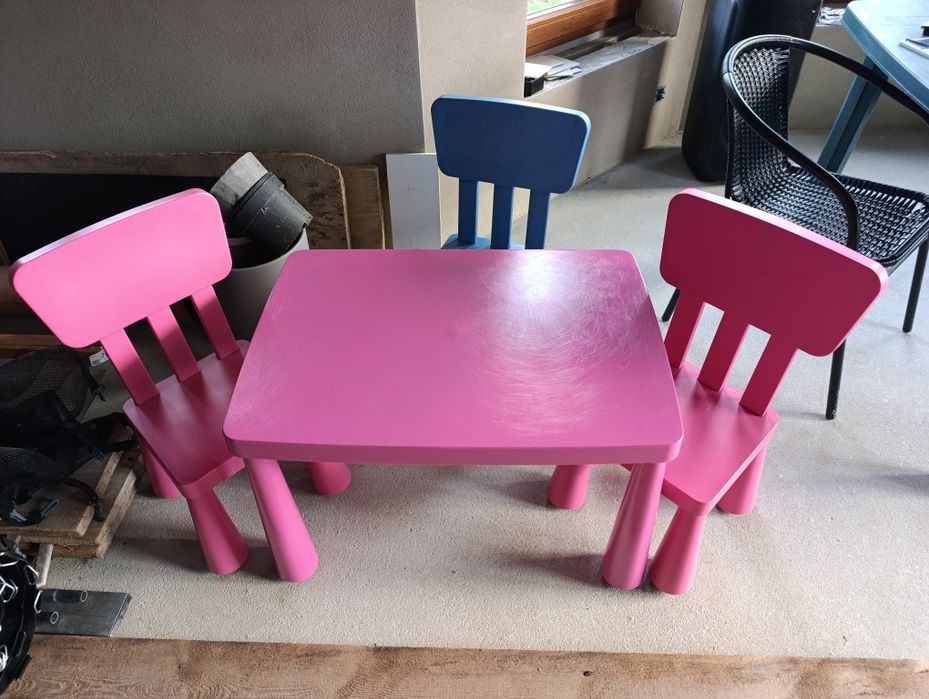 Zestaw dziecięcy IKEA MAMMUT  (Różowe + Niebieskie)