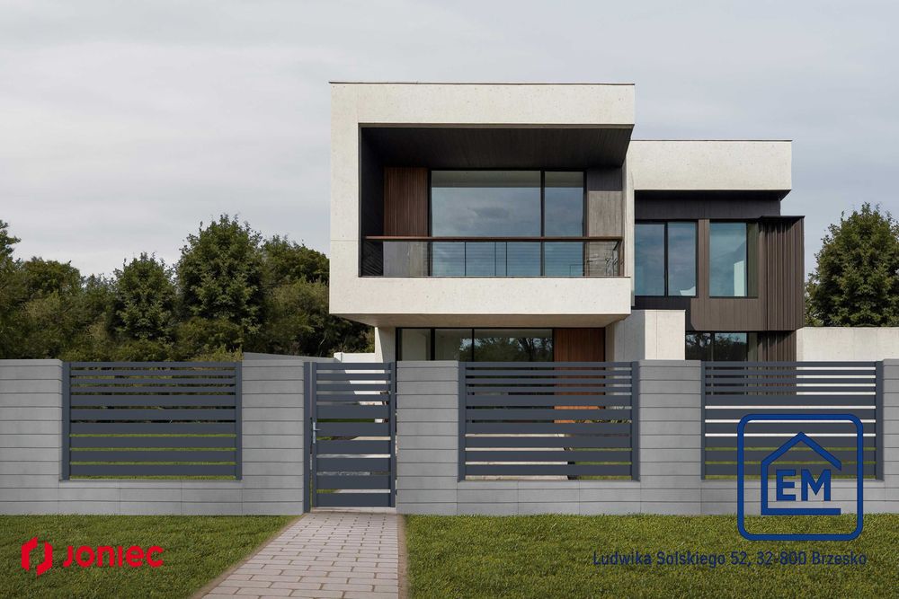 Pustaki ogrodzeniowe JONIEC - ROMA Lite - minimalistyczny wygląd