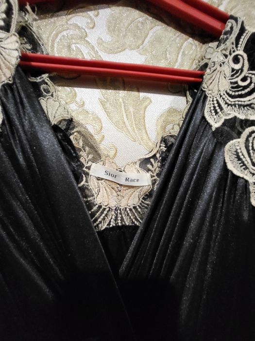 Пеньюар винтаж чёрный