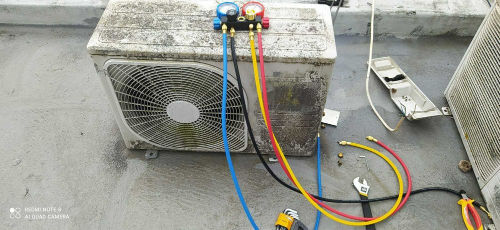 serviços de ar condicionado e elétrica