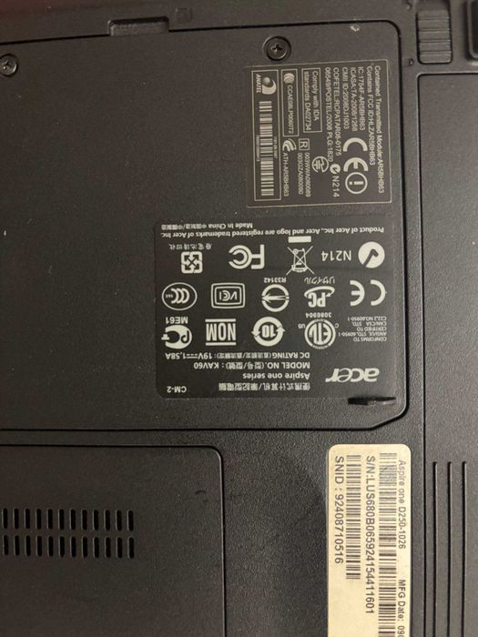 Нетбук \ Acer kav60