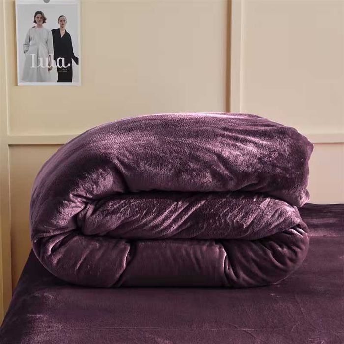 Conjunto: Capa de edredão + 2 capas de almofada (travesseiro) roxo