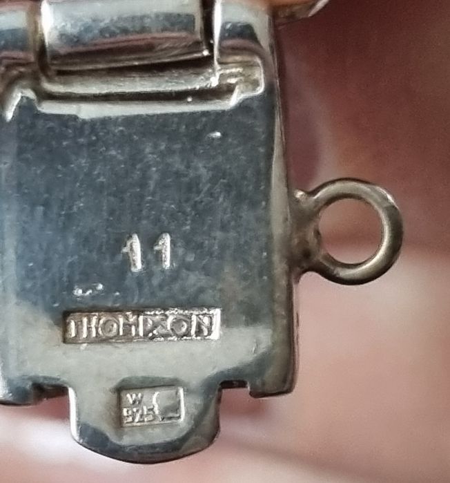 Srebrna bransoletka z jaspisem 925