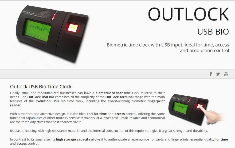 Terminal Biometrico