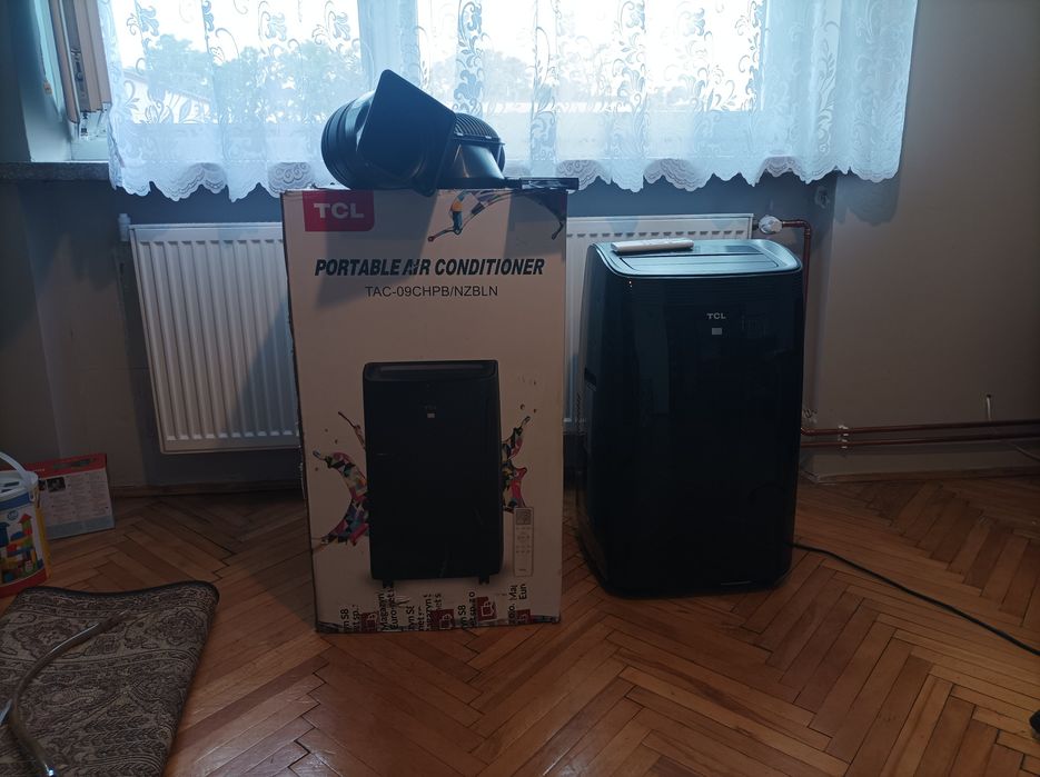 Klimatyzator przenośny TCL po przeglądzie i odgrzybianiu