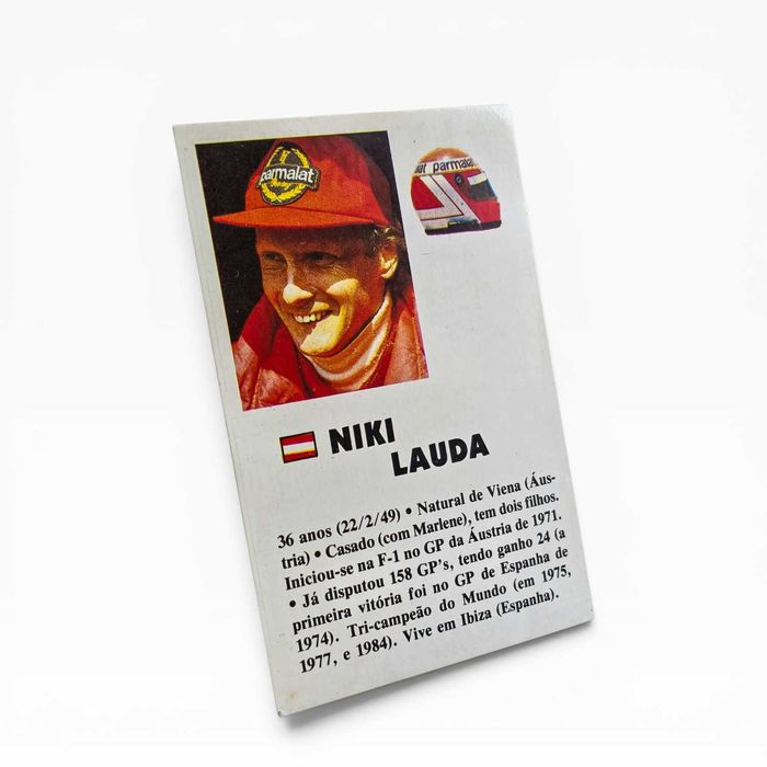 Calendário Bolso Fórmula 1 Impala — Niki Lauda — 1985/1986