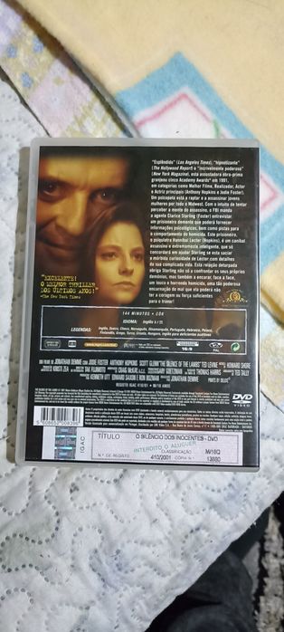 DVD original do filme O Silencio dos Inocentes